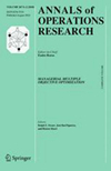 ANNALS OF OPERATIONS RESEARCH雜志封面